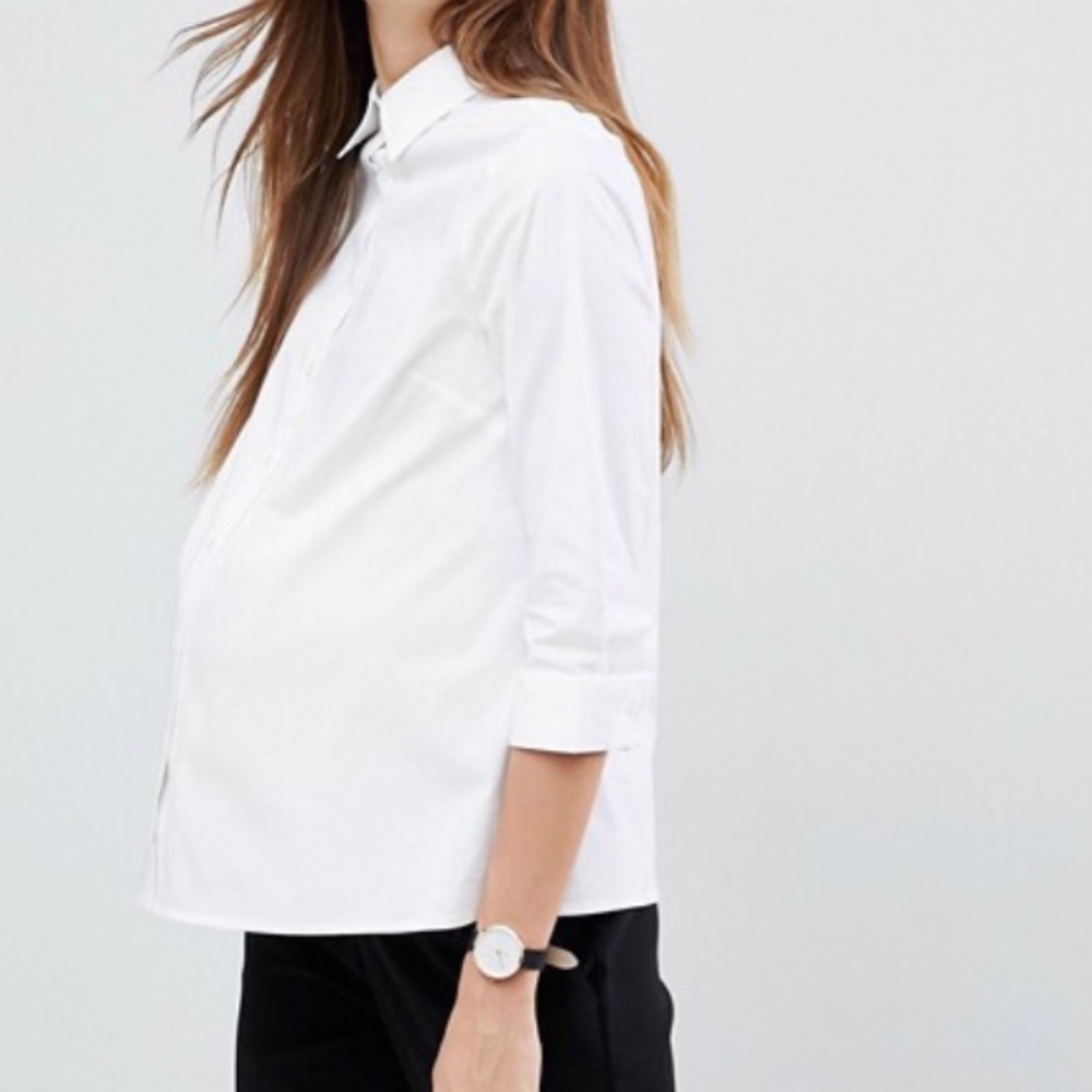 Maternity button down shirt